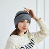Gorro de Amazon para mujer, otoño e invierno, nuevo gorro de lana para exteriores, cálido, con protección para los oídos, gorro de punto a prueba de frío, gorro tipo jersey.