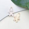 1 gota de óleo branco pingente pulseira colar pingente pequeno pingente artesanal diy chaveiro joias acessórios atacado