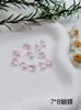 Fondo Puntiagudo Forma Especial Rosa Glaciar Diamante Suelto Manicura Estéreo Diamante Grande Material de Vidrio Boutique Corazón Torcido Corazón Adornos de Diamante DIY