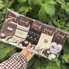 Meias esportivas de algodão para mulheres, trama de mil pés, comprimento até o meio da panturrilha, tricô à máquina integrado, meias de algodão, cor sistema Maillard café com leite de moca, 26 Outono/Inverno