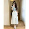 Deslumbrantes Looks Estilo Coreano, um Conjunto Completo de Vestidos para Mulheres, Novos Modelos Verão 2026, Belos e Deslumbrantes Vestidos Longos Brancos
