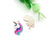1 colgante de gota de aceite de aleación de unicornio, accesorios de bricolaje, pendientes, pulsera, llavero, accesorios de joyería