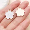 Pingentes de Gota de Óleo de Flor Branca Pura Margarida Flor de Cerejeira Rosa Crisântemo Brincos Pulseira Acessórios de Joia DIY Atacado