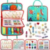 Educação Infantil Transfronteiriça Quadro de Aprendizagem de Feltro Brinquedo de Educação Infantil Montessori Aprendizagem de Vestir Quadro Ocupado Quadro de Feltro