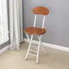 Silla plegable silla de comedor para el hogar silla simple silla de ocio con respaldo taburete para dormitorio silla para balcón taburete redondo portátil para adultos