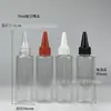 Garrafa de ombro reto e bico pontudo 30-100ml garrafa com tampa de gel water garrafa de pigmento 500 ml garrafa squeeze garrafa PET transparente