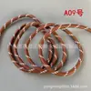 Cuerda Redonda de Poliéster con Núcleo Retorcido, Patrón de Puntos de Colores, 5mm de Espesor, Cuerda Miu Resistente al Desgaste para Tejido Hecho a Mano DIY, Colgante, Cinturón, Cuerda para Sombrero, Cordón