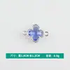 Pingentes de Trevo de Cristal Colorido e Fresco com Folhas Duplas em Liga Metálica para Pulseiras, Colares e Brincos Artesanais DIY Acessórios Venda por Atacado