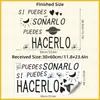 Zn3127E Pegatinas de Pared Autoadhesivas con Texto Corto Inspirador en Español Estilo Ins Decoración de Pared de Fondo para Habitación Sala de Estar
