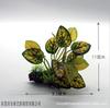 Plantas acuáticas artificiales acuario paisaje suministros de hotel decoración vajilla de sushi hoja de tela simulación alta sensación en la mano