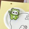 Copyright Pinza de sellado Panda Corazón de niña Clip de PP Chica Ins Estudiante Clip de cola larga Clip para notas pequeñas Dibujo animado lindo
