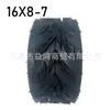 Acessórios para Motocicleta Elétrica ATV Go-Kart de Quatro Rodas Modificados Pneu a Vácuo 16X 8-7 polegadas Pneu Espessado Flor de Fogo