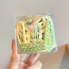Mini Pinzas para el Cabello de Colores Dulces para Niños, Pinzas para el Cabello de Bebé para Flequillos, Pinzas Búfer Laterales Antideslizantes con Forma de Gota de Agua