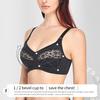Sutiã com bojo push-up fino ajustável confortável de renda para mulheres tamanho grande sutiã sutiã Roupa íntima V210608B