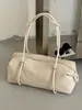 Bolsa feminina de grande capacidade 2026 nova bolsa de ombro casual nicho vintage com toque de alta qualidade para trabalho e deslocamento, bolsa tipo travesseiro