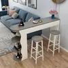 Mesa de bar para apartamento pequeño mesa de bar doméstica simple moderna entrada de sala de estar pequeña mesa auxiliar junto al sofá comedor gabinete divisor de lujo ligero