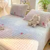 2026 Novo Lençol de Cama de Fleece Bolha Peça Única Manta de Pelúcia Leite Manta de Pelúcia Quente de Inverno Lençol de Cama de Fleece