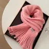 Bufanda Azul de Color Sólido para Otoño e Invierno para Mujer, Estilo Coreano con Borlas Versátil Engrosada Calentador de Cuello Cálido para Estudiantes Cachemira Sintética Suave Calentador de Cuello