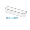 Set Combinado de Caja de Almacenamiento con Compartimentos y Cajones de Plástico Transparente, Bandeja para Artículos Varios para Tocador, Caja de Clasificación Multifuncional para el Hogar