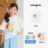 Pudding Haru Ropa Infantil Tops 2026 Nuevo Estilo Camiseta para Niñas Fresca y Cómoda Camiseta de Manga Corta con Estampado de Frutas para Niñas