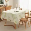 Toalha de Mesa Floral Fresca e Simples, Impermeável e à Prova de Óleo, Jogo Americano de Mesa de Jantar Sem Lavagem, Novo Modelo 2026, Toalha de Mesa de Centro de Luxo Leve de Alta Qualidade
