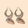 Pendientes de comercio exterior europeos y americanos, estilo indio, estilo étnico retro, pendientes de campana, pendientes de diamantes, fábrica en stock, venta al por mayor