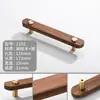 Manijas de Madera de Nogal, Gabinetes de Cajones de Madera Maciza, Puertas de Gabinete de Madera, Manijas de Armario de Madera Natural, Gabinetes de Madera, Minimalista Estilo Japonés