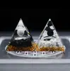 Novos Ornamentos de Mesa para Casa Pirâmide de Pedrinhas de Cristal Artesanato Tai Chi Preto e Branco Fabricante Popular da Fonte