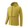 Chaqueta de Running con Capucha para Hombre Elástica Cortavientos Fina de Primavera Otoño Abrigo Deportivo para Senderismo al Aire Libre Ropa de Entrenamiento Físico