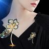 Nuevo Broche de Ropa de Flor Xiangyun Simple Estilo Nacional Esmalte Flor Brocado Elegante Creativo Abrigo Accesorios Cheongsam