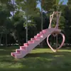 Accesorios Decorativos de Otoño para Puntos Fotográficos, Puntos Fotográficos Comerciales Exteriores para Redes Sociales, Instalaciones Artísticas con Escaleras, Puntos Fotográficos para Redes Sociales