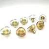 Manijas de Cajón de Cristal y Latón Simples y Lujosas para Habitación Infantil, Manijas de Puerta de Gabinete, Gabinete de Vino, Armario