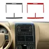 Adecuado para Ford Explorer 08-10, molduras interiores de fibra de carbono, juego completo de pegatinas decorativas para panel de elevalunas