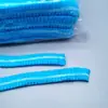 Touca de TNT (tecido não tecido de polipropileno) com tira descartável, touca de trabalho para oficina, cozinha, catering, touca com rede de proteção para cabeça, hotel, salão de beleza, touca para a cabeça