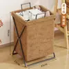Cesto de Roupas Sujas, Cesto de Armazenamento de Lavanderia de Grande Capacidade, Rack de Armazenamento Dobrável para Uso Doméstico, Cesto de Lavanderia para Banheiro