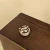 Diseño Único Geométrico Multicapa Café Oro Circonita Incrustada Ear Cuff para Mujer Moda Simple Versátil para el Día a Día Joyería para Oreja