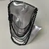 Collar de Cadena de Cristal Exagerado de Múltiples Capas Estilo Gótico Atmosférico Europeo y Americano Cadena de Clavícula de Alta Gama para Mujeres