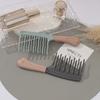 Peine Antiestático de Doble Fila con Dientes Ondulados para Cabello Rizado, Peine Masajeador del Cuero Cabelludo, Peine para Cabello Rizado Esponjoso, No Daña el Cabello
