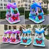 Coche Cuadrado, Coche de Ocio, Puesto de Mercado Nocturno en el Parque, Coche Eléctrico de Diversión para Niños, Coche Rodante Luminoso para Lugares Pintorescos