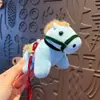 Peluche Mascota Año del Caballo Muñeca de Pony Llavero Colgante Decoración para Llavero de Coche/Bolsa Regalo Pequeño de Año Nuevo