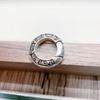 Estilo étnico retro hebilla de seis caracteres hebilla de resorte anillo Taiyin 925 collar de moda personalizado accesorios DIY
