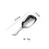 Colher de Chá de Aço Inoxidável com Cabo Curto Espessado, Colher Pá para Grãos de Café, Colher de Sorvete, Colher para Farinha, Colher Medidora, Mini Colher de Chá Doméstica