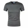 Fábrica direta gelo seda T-shirt manga curta masculino verão gordura fina plus size plus size malha esportes T-shirt top