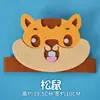 Accesorios de enseñanza para orejas drama animal tocado doce Zodiaco niños accesorios decorativos tocado máscara para ojos niña