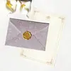Polvo de Brillo Dorado Sobre Sello de Cera Diario DIY Regalo para Adultos Tarjeta de Felicitación Invitación Examen de Admisión Preparatoria Sobre Multicolor Venta al por Mayor