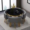 Mesa de Negociação e Conjunto de Cadeiras para Recepção de Luxo Leve Mesa Redonda Pequena de Celebridade da Internet Mesa de Conferência de Escritório Mesa e Cadeiras para Reunião de Loja e Jantar de Convidados
