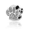 Huiyue estampa de cachorro com strass completo contas de furo grande acessórios para pulseira de diamante contas soltas contas DIY fabricantes de joias de Yiwu atacado