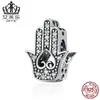 Pulsera de Abalorios Bisal Original de Plata de Ley S925 Ojo del Diablo Combinación de Abalorios Ojo de Goteo de Aceite Coloridos