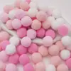 Poliéster Color Alta Elasticidad Pompon Bola de Felpa Pequeña Niños de Jardín de Infancia DIY Decoración Hecha a Mano Material Accesorios Pompon Pequeño