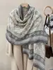 Bufanda Delgada Retro Estilo Étnico para Mujer 2026 Nuevo Chal Gris Bufanda Cuadrada para Fotografía de Viaje Habitaciones con Aire Acondicionado Ropa Exterior Multiusos